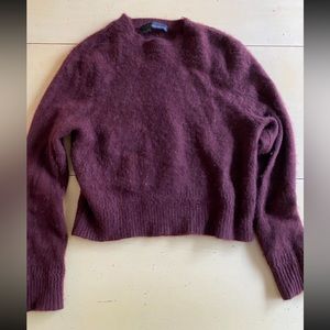 Burgundy cashmere sweater